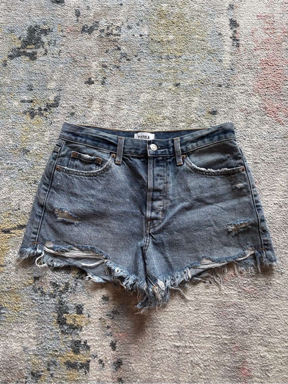 Pistola Women's Distressed Denim Shorts